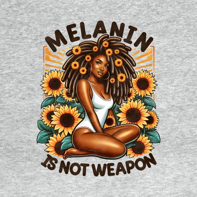 Melanin Is Not a Weapon Black Girl by Nessanya